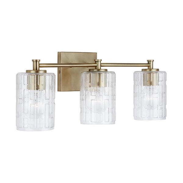 Capital Lighting - 138331AD-491 - Three Light Vanity - Emerson - Aged Brass from Lighting & Bulbs Unlimited in Charlotte, NC