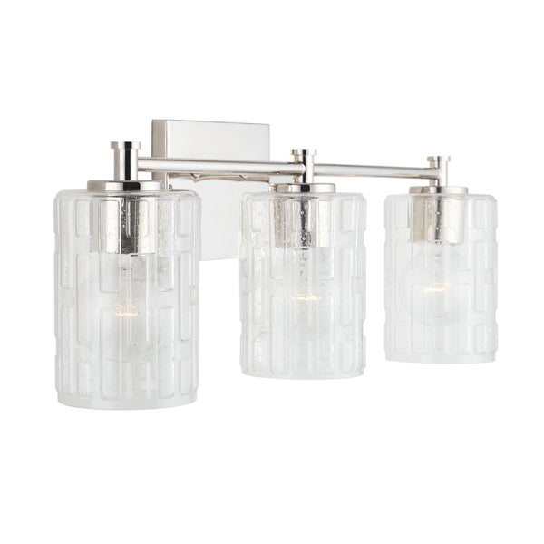 Capital Lighting - 138331PN-491 - Three Light Vanity - Emerson - Polished Nickel from Lighting & Bulbs Unlimited in Charlotte, NC