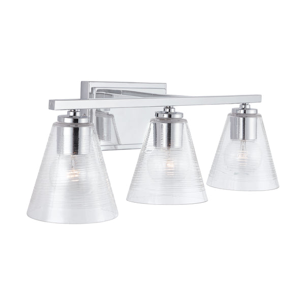 Capital Lighting - 138333CH-493 - Three Light Vanity - Layla - Chrome from Lighting & Bulbs Unlimited in Charlotte, NC