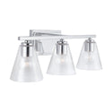 Three Light Vanity from the Layla Collection in Chrome Finish by Capital Lighting