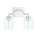 Capital Lighting - 139321BN-500 - Two Light Vanity - Carter - Brushed Nickel from Lighting & Bulbs Unlimited in Charlotte, NC
