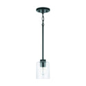 Capital Lighting - 328511MB-449 - One Light Pendant - Greyson - Matte Black from Lighting & Bulbs Unlimited in Charlotte, NC