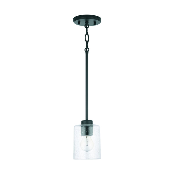Capital Lighting - 328511MB-449 - One Light Pendant - Greyson - Matte Black from Lighting & Bulbs Unlimited in Charlotte, NC