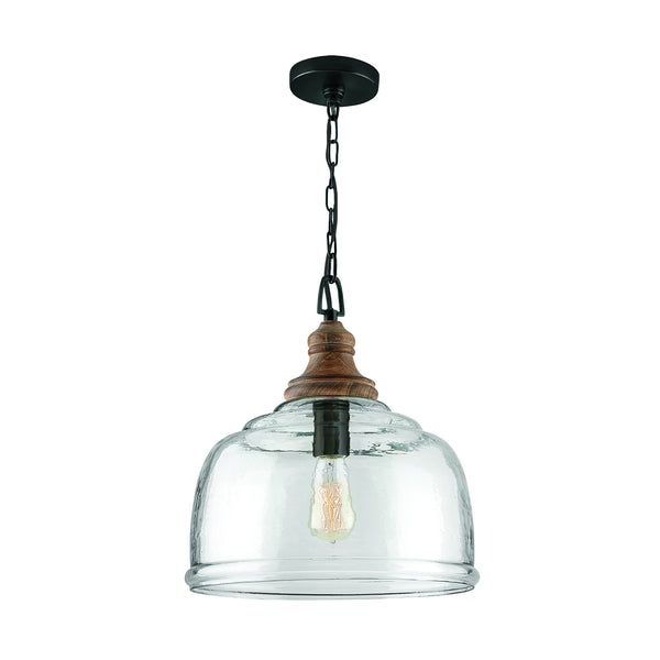 Capital Lighting - 330318YG - One Light Pendant - Julian - Grey Wash and Grey Iron from Lighting & Bulbs Unlimited in Charlotte, NC