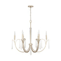 Six Light Chandelier from the Gwyneth Collection in Winter Gold Finish by Capital Lighting