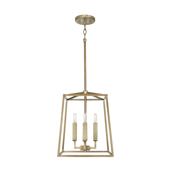 Capital Lighting - 537641AD - Four Light Foyer Pendant - Thea - Aged Brass from Lighting & Bulbs Unlimited in Charlotte, NC