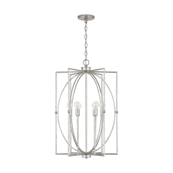 Capital Lighting - 537961AS - Six Light Foyer Pendant - Oran - Antique Silver from Lighting & Bulbs Unlimited in Charlotte, NC