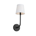 One Light Wall Sconce from the Dawson Collection in Matte Black Finish by Capital Lighting