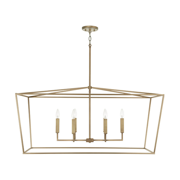 Six Light Island Pendant from the Thea Collection in Aged Brass Finish by Capital Lighting