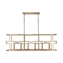 Six Light Island Pendant from the Jordyn Collection in Aged Brass Finish by Capital Lighting