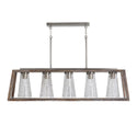 Capital Lighting - 840551HN-504 - Five Light Island Pendant - Connor - Barnhouse and Matte Nickel from Lighting & Bulbs Unlimited in Charlotte, NC