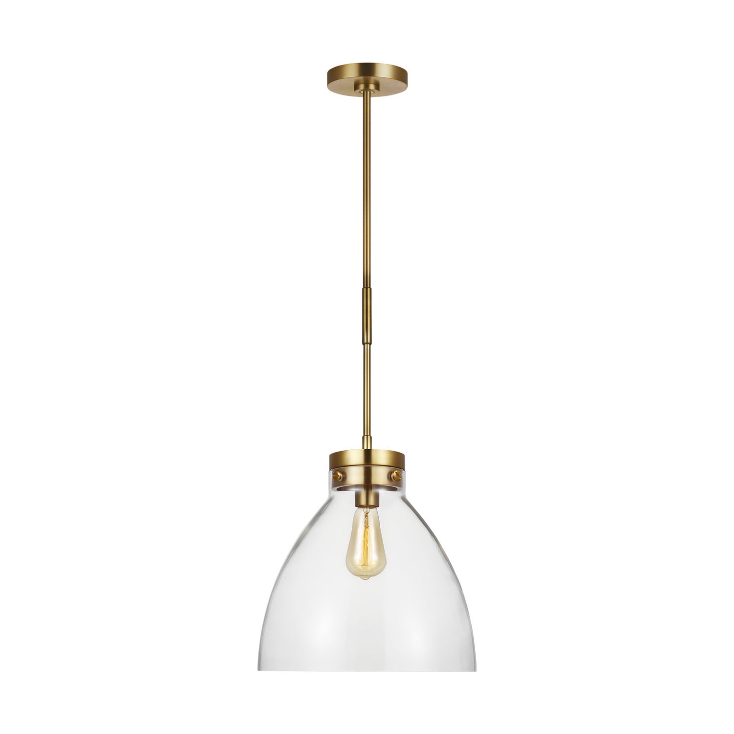 Visual Comfort Studio - CP1121BBS - One Light Pendant - Garrett - Burnished Brass from Lighting & Bulbs Unlimited in Charlotte, NC