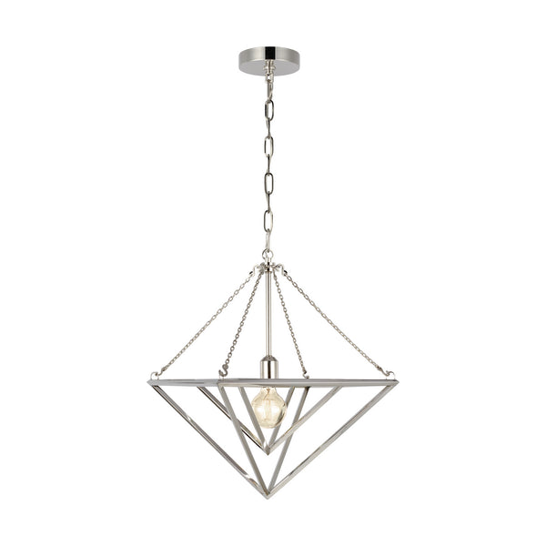 Visual Comfort Studio - CP1131PN - One Light Pendant - Carat - Polished Nickel from Lighting & Bulbs Unlimited in Charlotte, NC