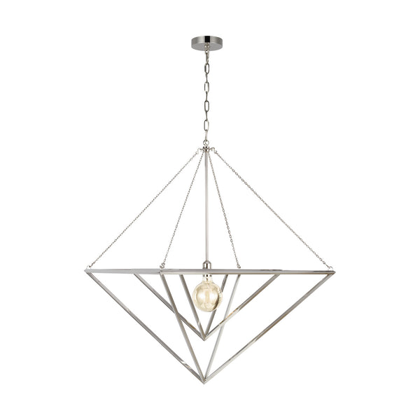 Visual Comfort Studio - CP1151PN - One Light Pendant - Carat - Polished Nickel from Lighting & Bulbs Unlimited in Charlotte, NC