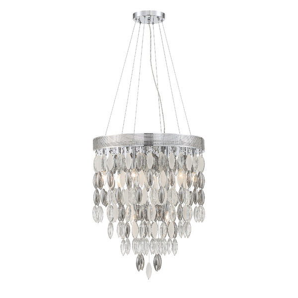 Crystorama - HUD-A2219-CH - Nine Light Chandelier - Hudson - Polished Chrome from Lighting & Bulbs Unlimited in Charlotte, NC