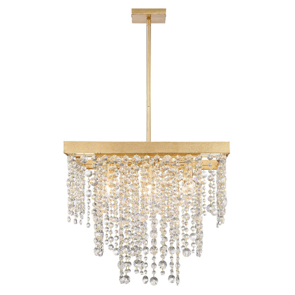 Crystorama - WIN-618-GA-CL-MWP - Eight Light Chandelier - Winham - Antique Gold from Lighting & Bulbs Unlimited in Charlotte, NC