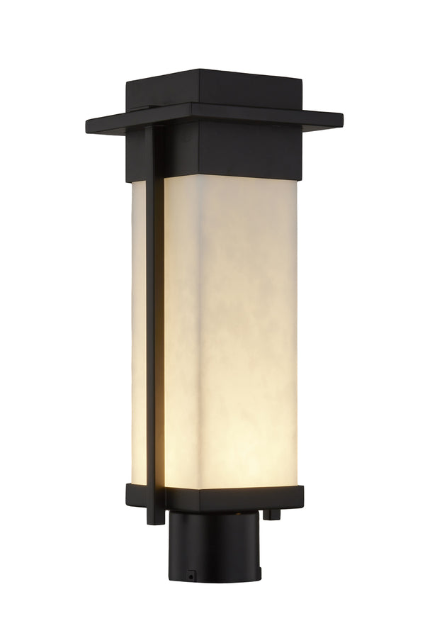 Justice Designs - CLD-7542W-MBLK - LED Post Mount from Lighting & Bulbs Unlimited in Charlotte, NC