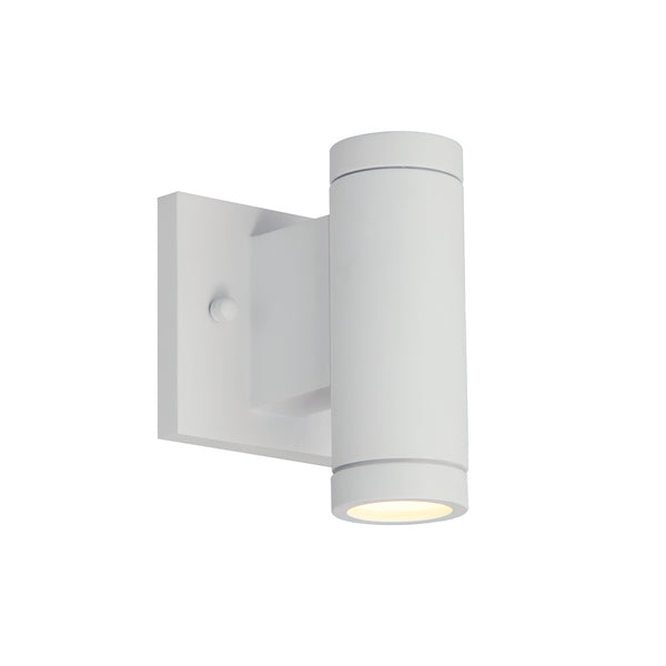 Justice Designs - NSH-4110W-WHTE - LED Outdoor Wall Sconce - Portico - Matte White from Lighting & Bulbs Unlimited in Charlotte, NC