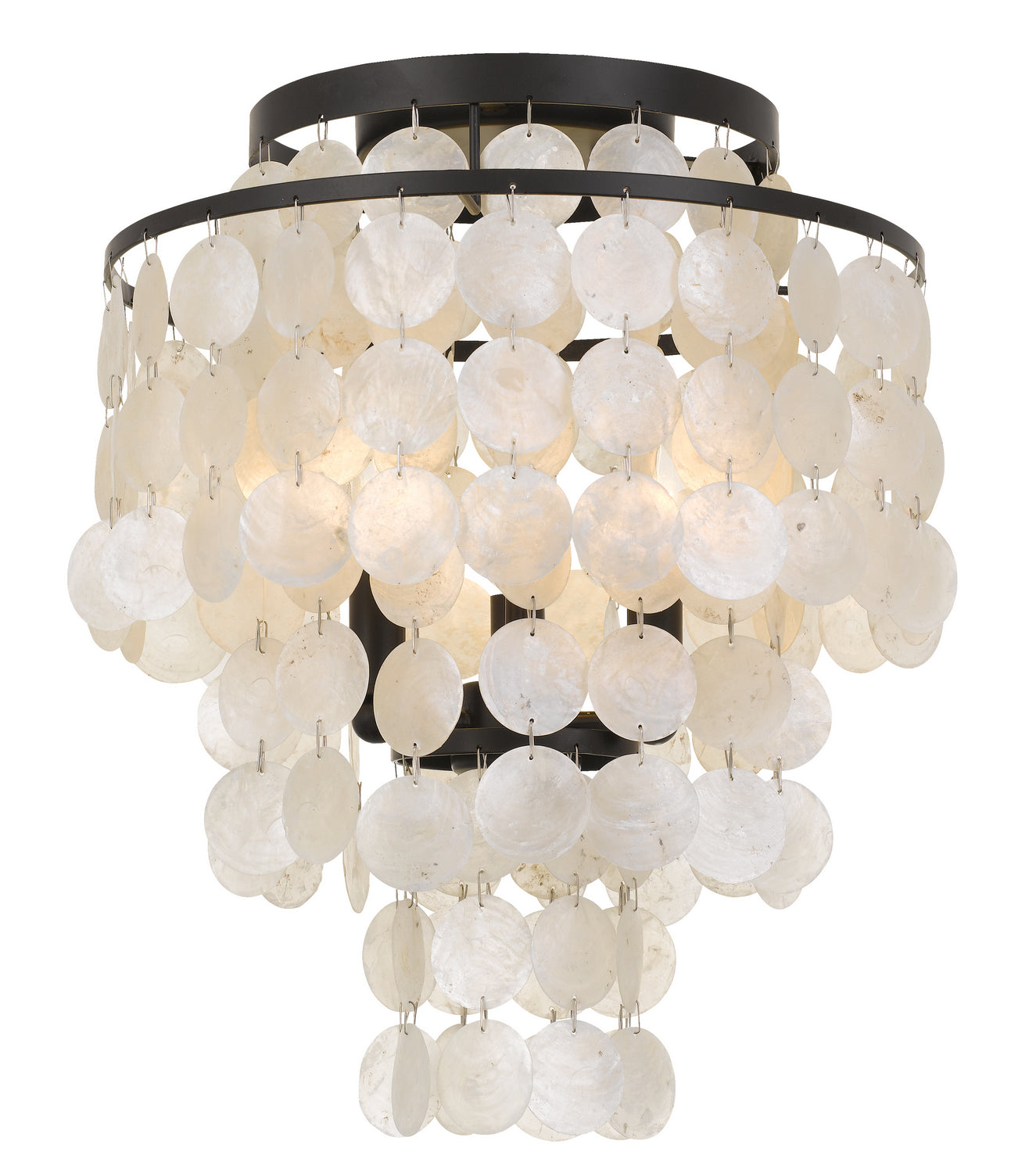 Crystorama - BRI-3003-DB - Three Light Ceiling Mount - Brielle - Dark Bronze from Lighting & Bulbs Unlimited in Charlotte, NC