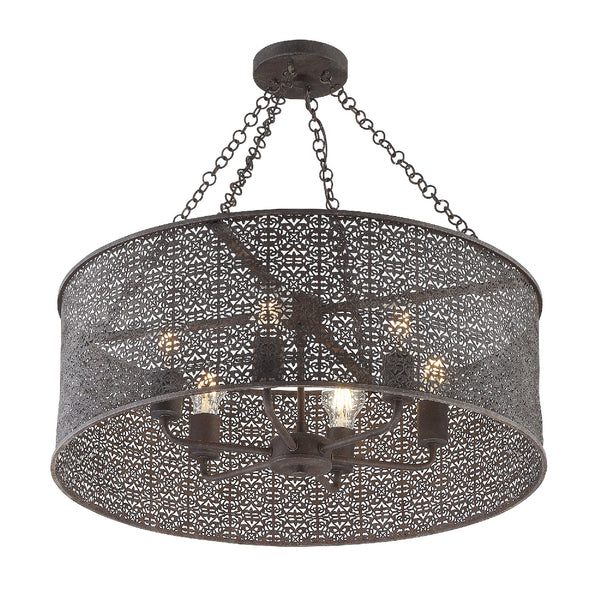 Crystorama - JAS-A5016-FB - Six Light Chandelier - Jasmine - Forged Bronze from Lighting & Bulbs Unlimited in Charlotte, NC