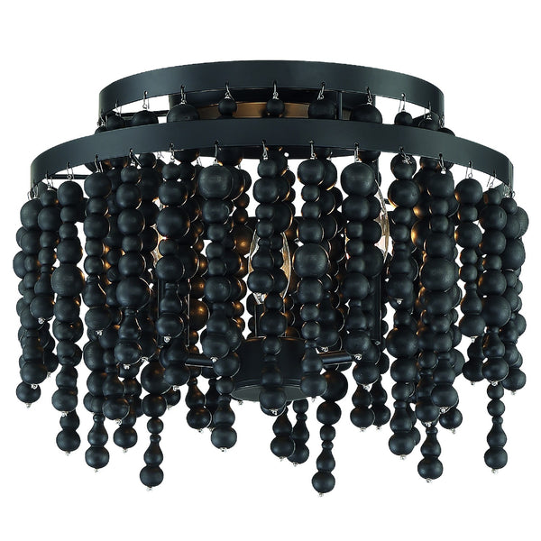 Crystorama - POP-A5073-MK - Three Light Ceiling Mount - Poppy - Matte Black from Lighting & Bulbs Unlimited in Charlotte, NC
