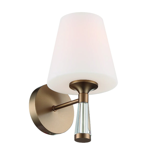 Crystorama - RAM-A3401-VG - One Light Wall Mount - Ramsey - Vibrant Gold from Lighting & Bulbs Unlimited in Charlotte, NC