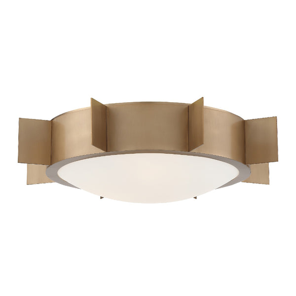 Crystorama - SOL-A3103-VG - Three Light Ceiling Mount - Solas - Vibrant Gold from Lighting & Bulbs Unlimited in Charlotte, NC