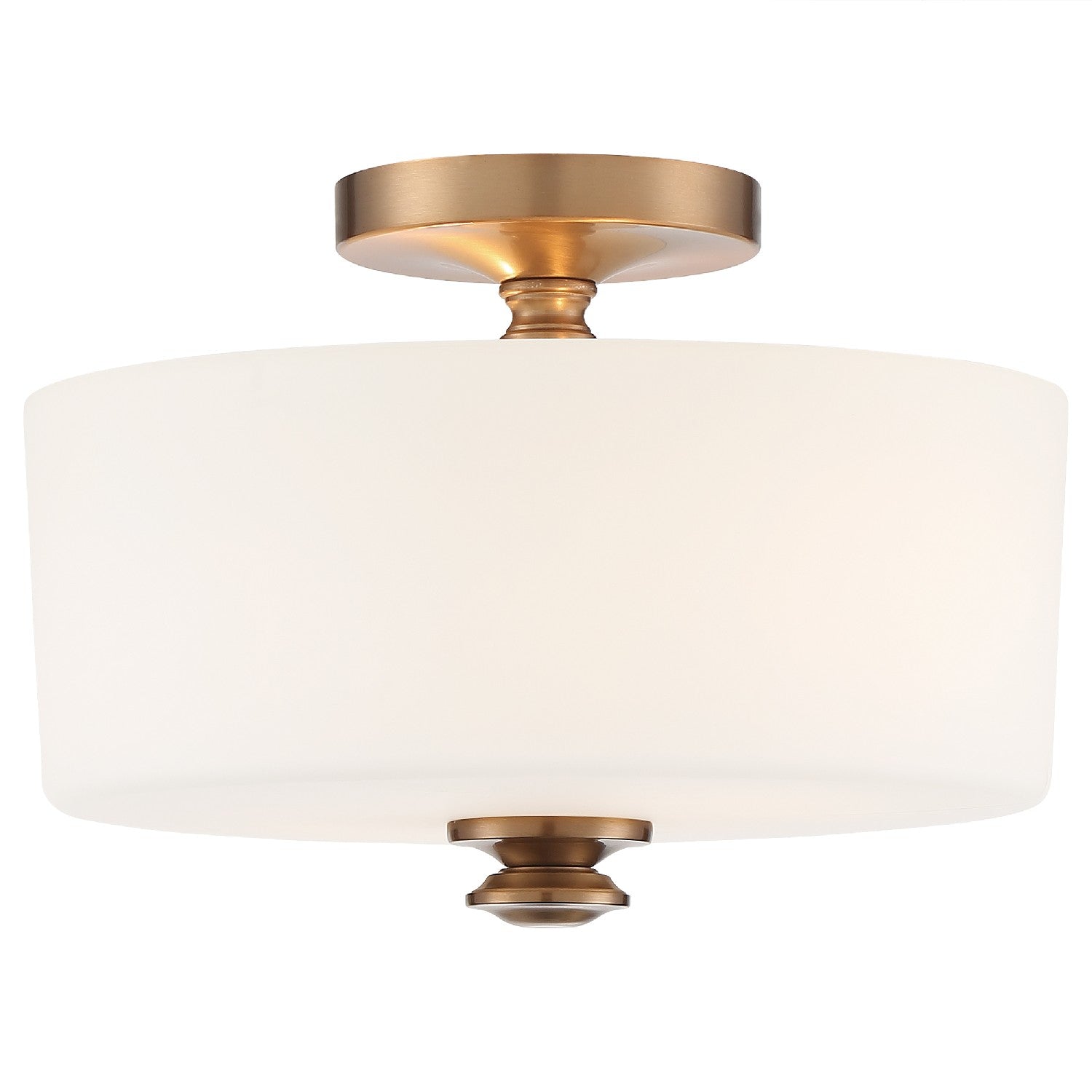 Crystorama - TRA-A3302-VG - Two Light Ceiling Mount - Travis - Vibrant Gold from Lighting & Bulbs Unlimited in Charlotte, NC