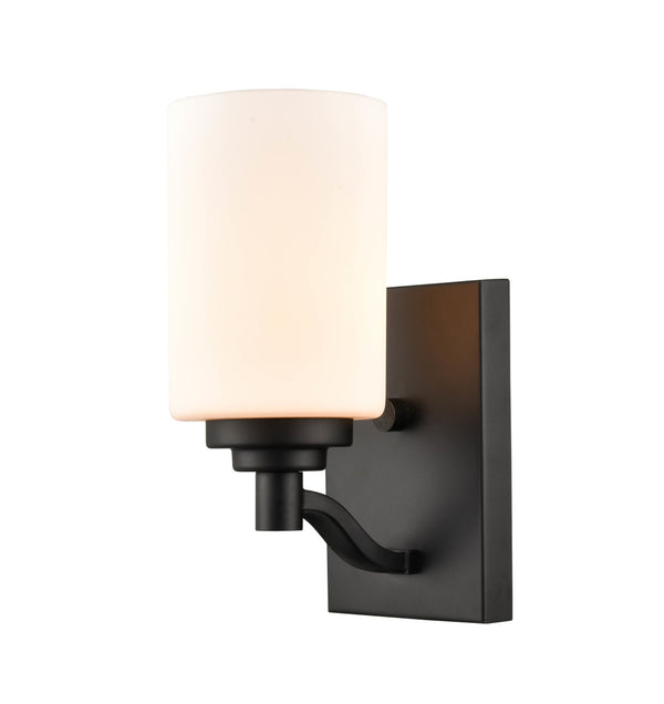 Millennium - 3181-MB - One Light Wall Sconce - Durham - Matte Black from Lighting & Bulbs Unlimited in Charlotte, NC