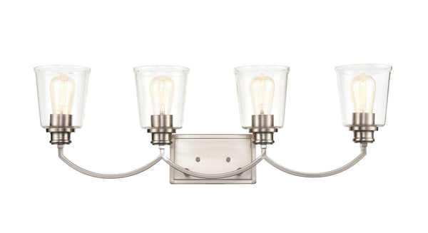 Millennium - 3604-BN - Four Light Vanity - Forsyth - Brushed Nickel from Lighting & Bulbs Unlimited in Charlotte, NC