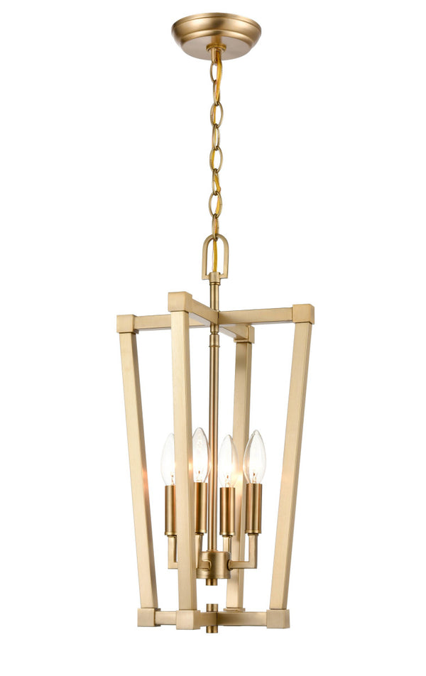 Millennium - 9124-MG - Four Light Pendant - Modern Gold from Lighting & Bulbs Unlimited in Charlotte, NC