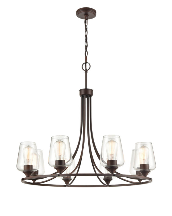 Millennium - 9728-RBZ - Eight Light Chandelier - Ashford - Rubbed Bronze from Lighting & Bulbs Unlimited in Charlotte, NC