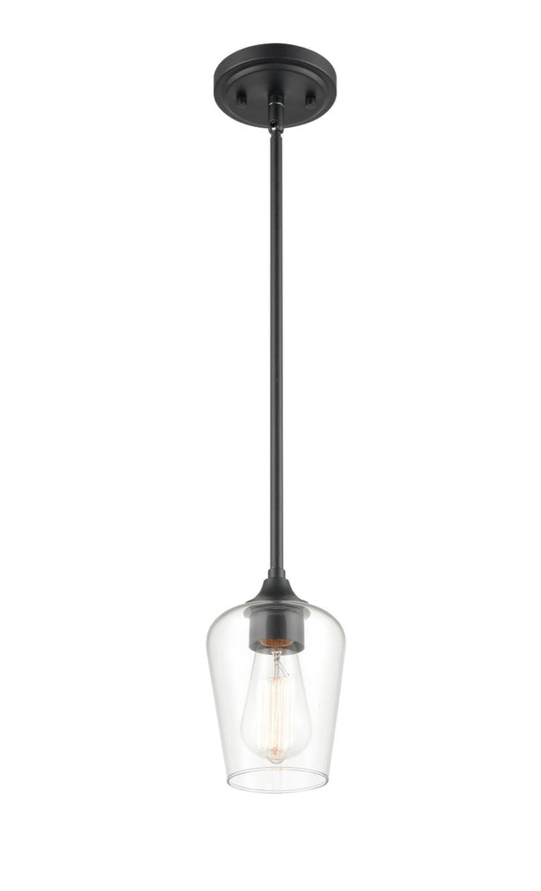 Millennium - 9731-MB - One Light Mini Pendant - Ashford - Matte Black from Lighting & Bulbs Unlimited in Charlotte, NC
