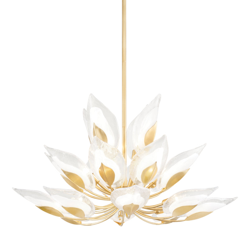 Hudson Valley - 4840-GL - 20 Light Chandelier - Blossom - Gold Leaf from Lighting & Bulbs Unlimited in Charlotte, NC