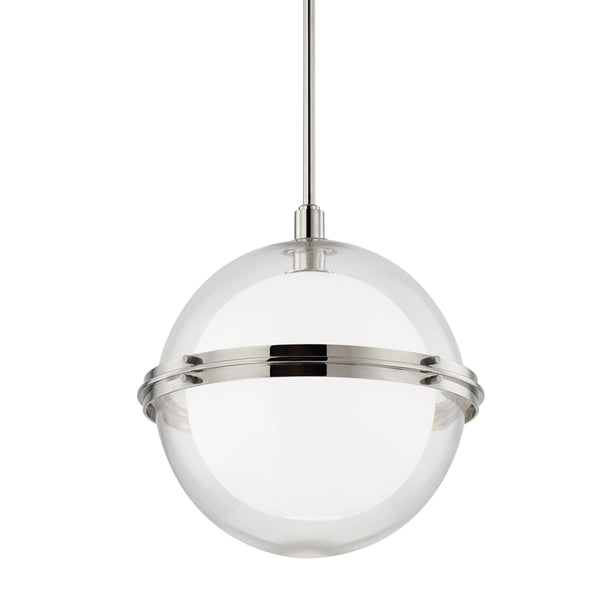 Hudson Valley - 6518-PN - One Light Pendant - Northport - Polished Nickel from Lighting & Bulbs Unlimited in Charlotte, NC