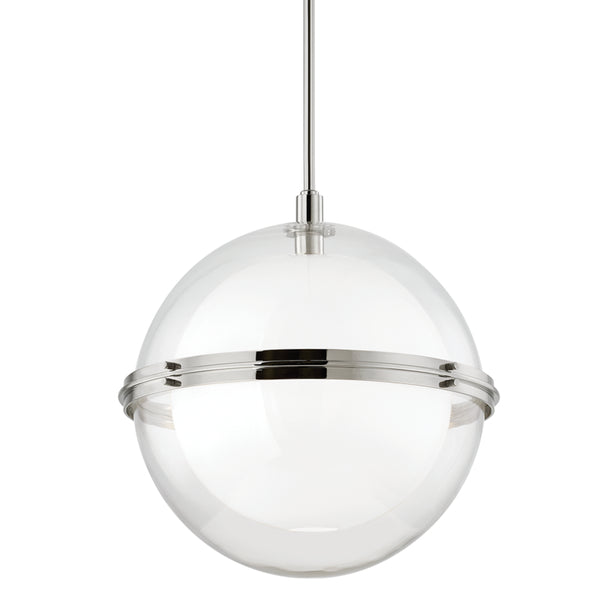 Hudson Valley - 6522-PN - One Light Pendant - Northport - Polished Nickel from Lighting & Bulbs Unlimited in Charlotte, NC