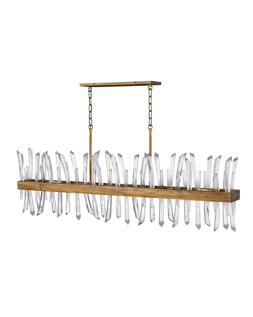 Fredrick Ramond - FR30909BNG - LED Linear Chandelier - Revel - Burnished Gold from Lighting & Bulbs Unlimited in Charlotte, NC
