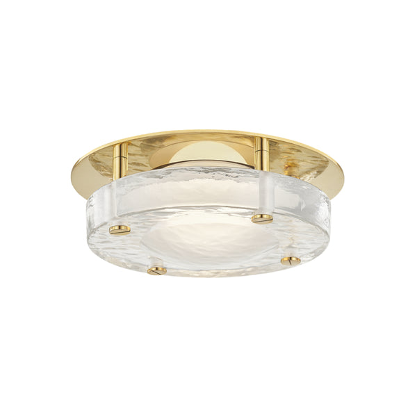 Hudson Valley - 9208-AGB - LED Flush Mount - Heath - Aged Brass from Lighting & Bulbs Unlimited in Charlotte, NC