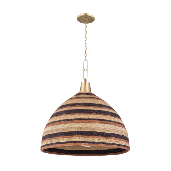 Hudson Valley - 9330-AGB - One Light Pendant - Lido Beach - Aged Brass from Lighting & Bulbs Unlimited in Charlotte, NC