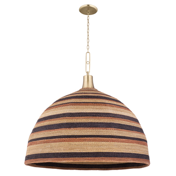 Hudson Valley - 9340-AGB - One Light Pendant - Lido Beach - Aged Brass from Lighting & Bulbs Unlimited in Charlotte, NC