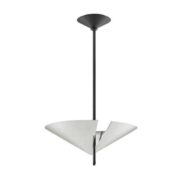 Hudson Valley - 9711-PN/BK - Two Light Pendant - Equilibrium - Polished Nickel/Black from Lighting & Bulbs Unlimited in Charlotte, NC