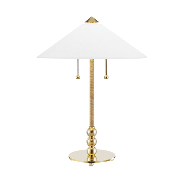 Hudson Valley - L1395-AGB - Two Light Table Lamp - Flare - Aged Brass from Lighting & Bulbs Unlimited in Charlotte, NC