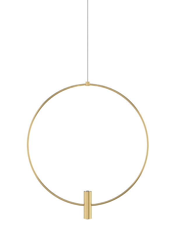 Visual Comfort Modern - 700FJLAY18NB-LED930 - LED Pendant - Layla - Natural Brass from Lighting & Bulbs Unlimited in Charlotte, NC