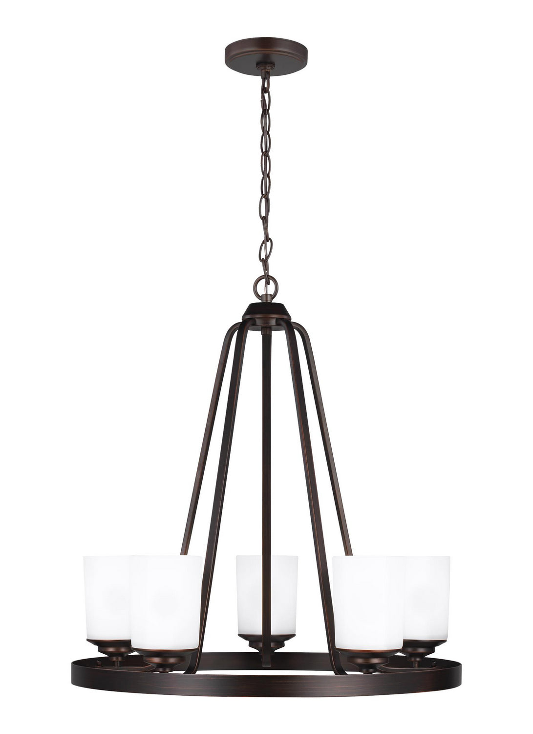 Generation Lighting - 3130705EN3-710 - Five Light Chandelier - Kemal - Bronze from Lighting & Bulbs Unlimited in Charlotte, NC