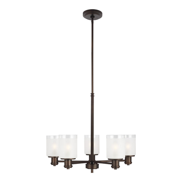 Generation Lighting - 3139805-710 - Five Light Chandelier - Norwood - Bronze from Lighting & Bulbs Unlimited in Charlotte, NC