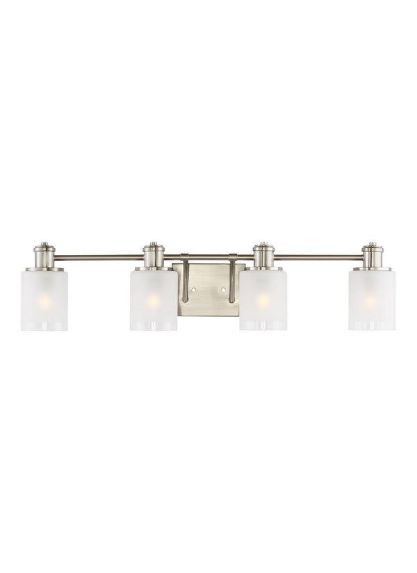 Generation Lighting - 4439804EN3-962 - Four Light Wall / Bath - Norwood - Brushed Nickel from Lighting & Bulbs Unlimited in Charlotte, NC