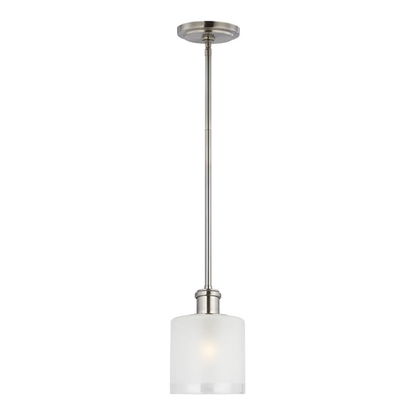 Generation Lighting - 6139801-962 - One Light Mini-Pendant - Norwood - Brushed Nickel from Lighting & Bulbs Unlimited in Charlotte, NC