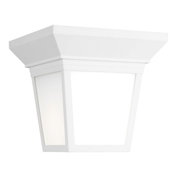Generation Lighting - 7546701-15 - One Light Outdoor Flush Mount - Lavon - White from Lighting & Bulbs Unlimited in Charlotte, NC