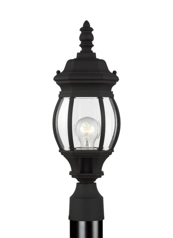Generation Lighting - 82202-12 - One Light Outdoor Post Lantern - Wynfield - Black from Lighting & Bulbs Unlimited in Charlotte, NC