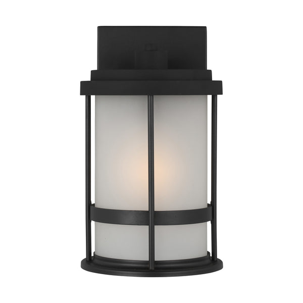 Generation Lighting - 8590901-12 - One Light Outdoor Wall Lantern - Wilburn - Black from Lighting & Bulbs Unlimited in Charlotte, NC